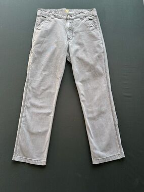Carhartt Gray Relaxed Fit Carpenter Work Pants Men’s